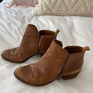Lucky Brand Basel Leather Flat Bootie